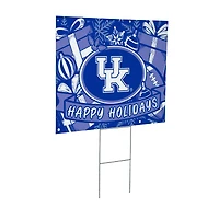 Kentucky Wildcats 24" x 18" Happy Holidays Christmas Outdoor Staked Yard Sign