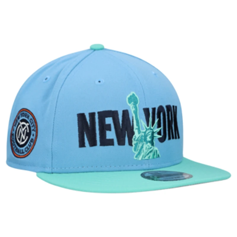 Men's New Era Sky Blue New York City FC 9FIFTY Snapback Hat