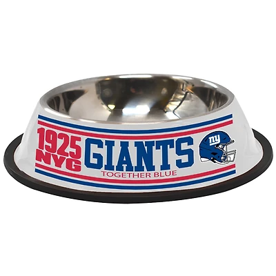 The Memory Company  New York Giants Stainless Steel Pet Bowl