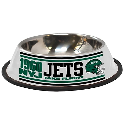 The Memory Company  New York Jets Stainless Steel Pet Bowl