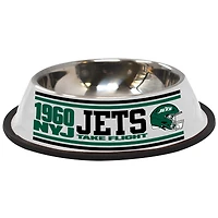 The Memory Company  New York Jets Stainless Steel Pet Bowl