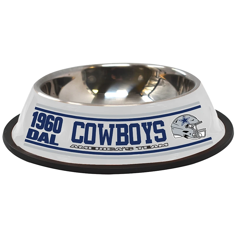 The Memory Company  Dallas Cowboys Stainless Steel Pet Bowl