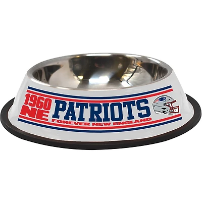 The Memory Company New England Patriots Stainless Steel Pet Bowl