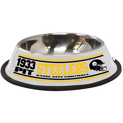 The Memory Company  Pittsburgh Steelers Stainless Steel Pet Bowl