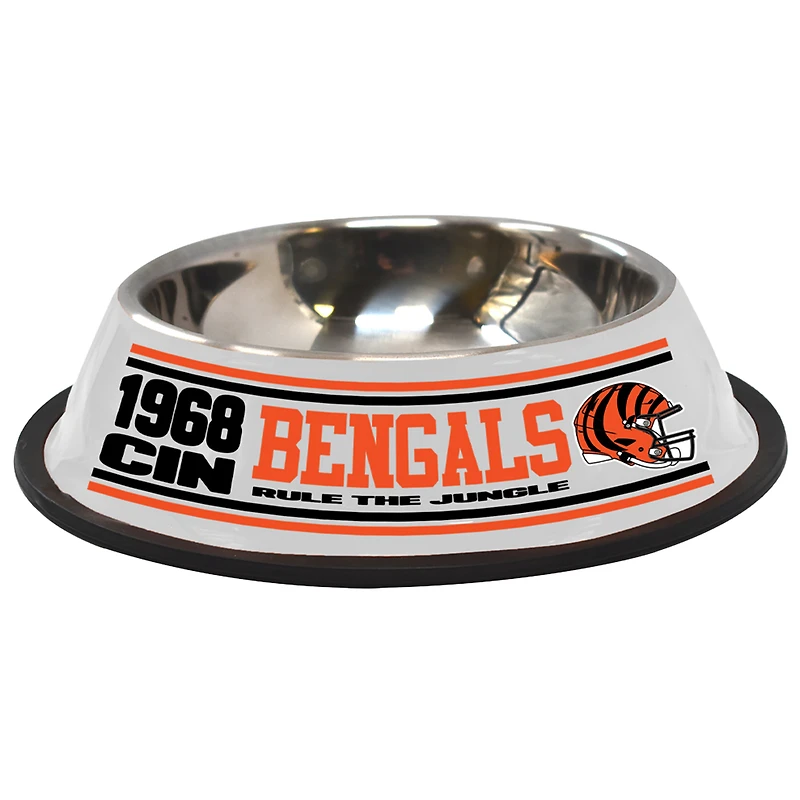 The Memory Company Cincinnati Bengals Stainless Steel Pet Bowl