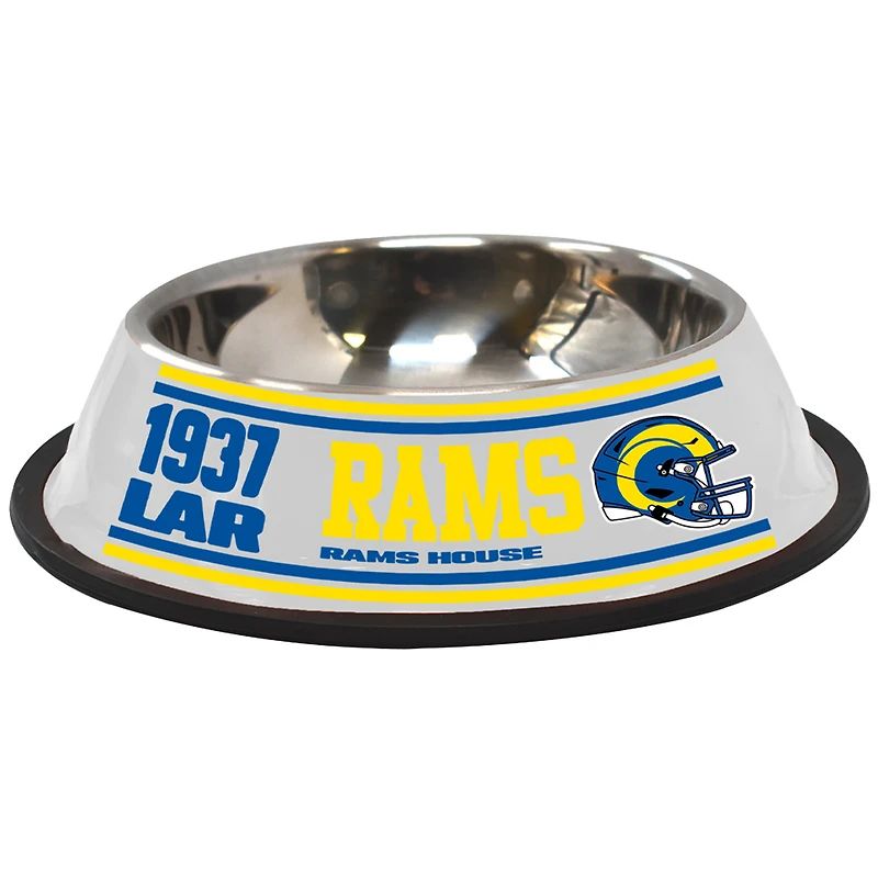 The Memory Company Los Angeles Rams Stainless Steel Pet Bowl