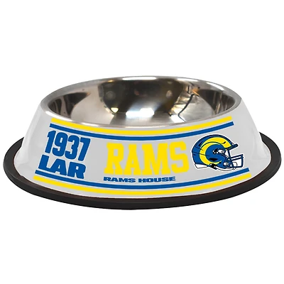 The Memory Company  Los Angeles Rams Stainless Steel Pet Bowl