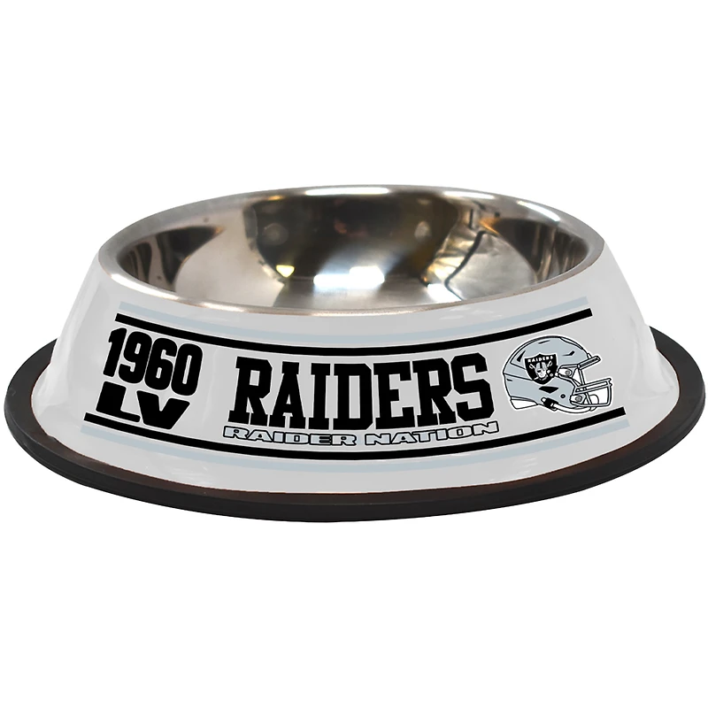 The Memory Company Las Vegas Raiders Stainless Steel Pet Bowl