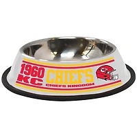 The Memory Company  Kansas City Chiefs Stainless Steel Pet Bowl