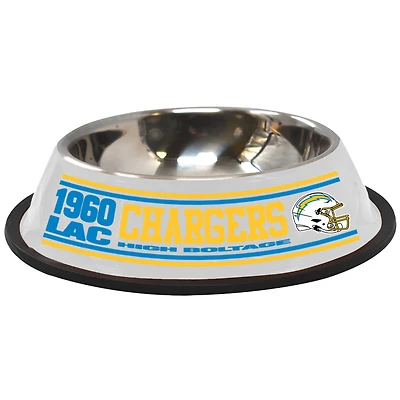 The Memory Company  Los Angeles Chargers Stainless Steel Pet Bowl