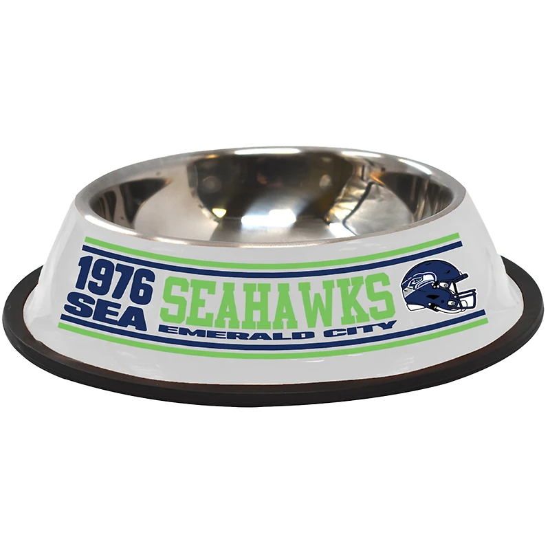 The Memory Company  Seattle Seahawks Stainless Steel Pet Bowl