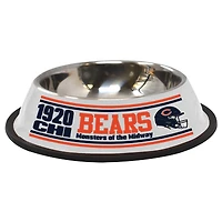 The Memory Company  Chicago Bears Stainless Steel Pet Bowl