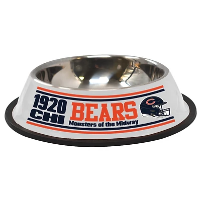 The Memory Company  Chicago Bears Stainless Steel Pet Bowl