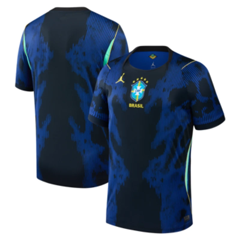 Men's Jordan Brand  Blue Brazil National Team 2026 Away Stadium Replica Jersey