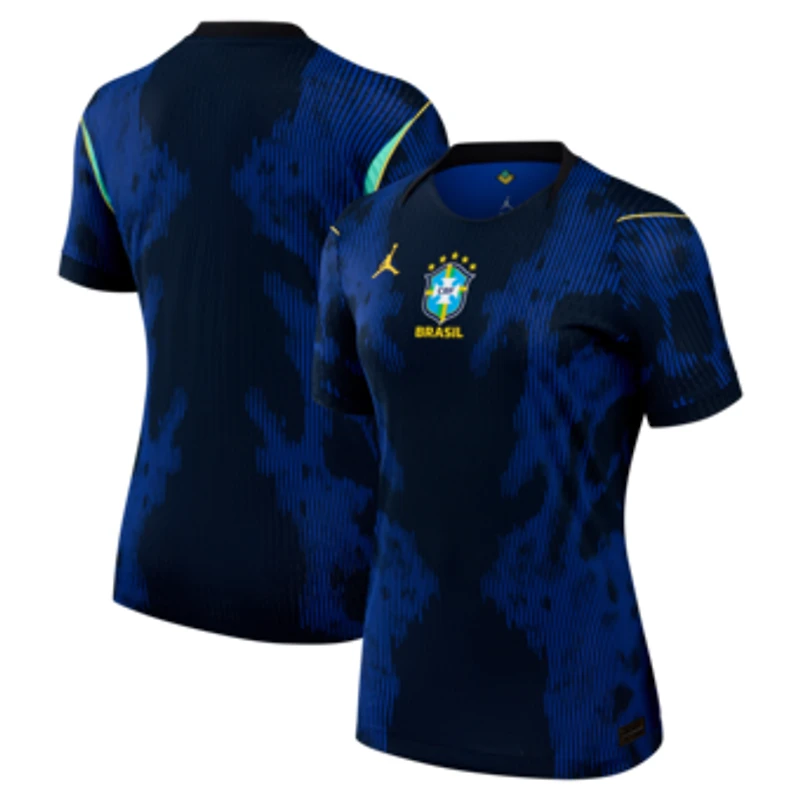 Women's Jordan Brand  Blue Brazil National Team 2026 Away Match Authentic Jersey