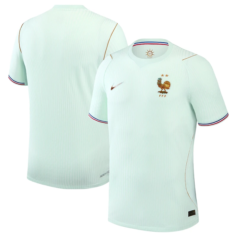 Men's Nike Green France National Team 2026 Away Match Authentic Jersey