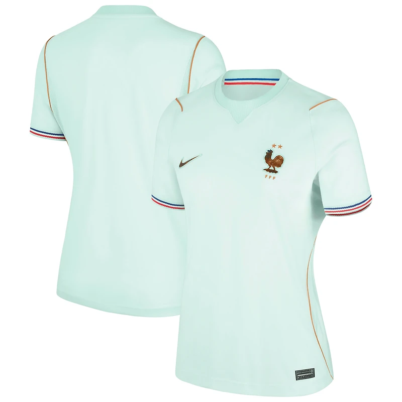 Women's Nike Green France National Team 2026 Away Stadium Replica Jersey