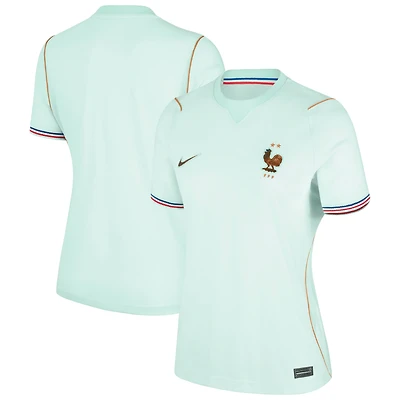 Women's Nike Green France National Team 2026 Away Stadium Replica Jersey