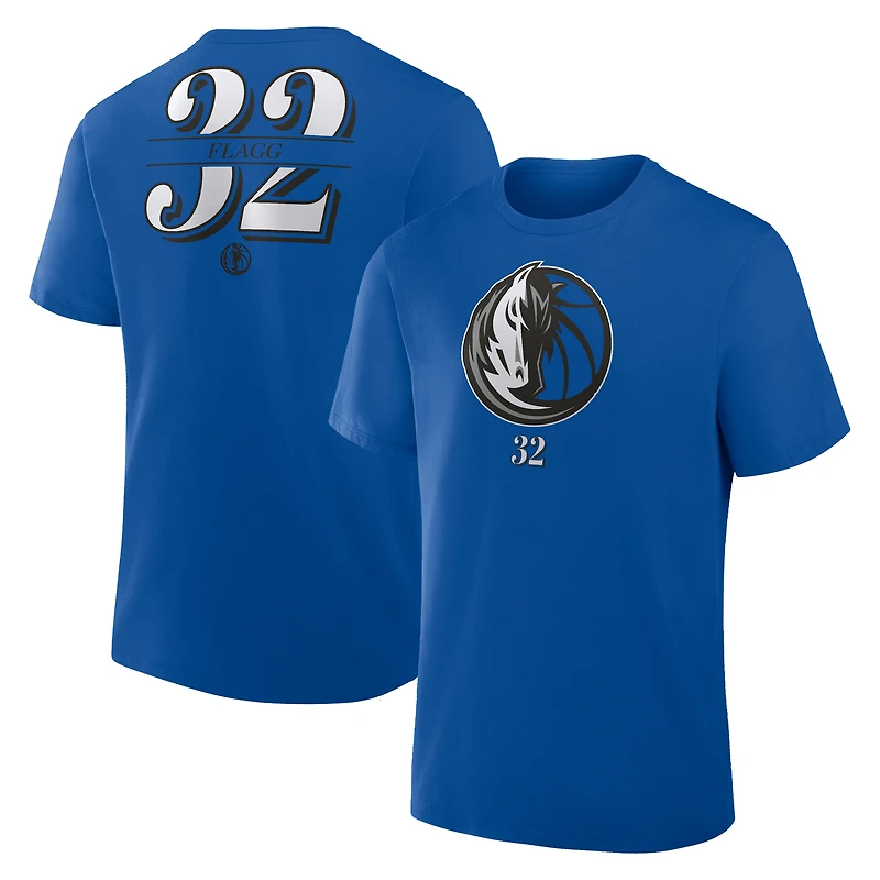Men's Fanatics Cooper Flagg Blue Dallas Mavericks In The Paint Name & Number T-Shirt