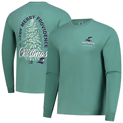 Men's Image One Light Green Providence Friars Holiday Long Sleeve T-Shirt