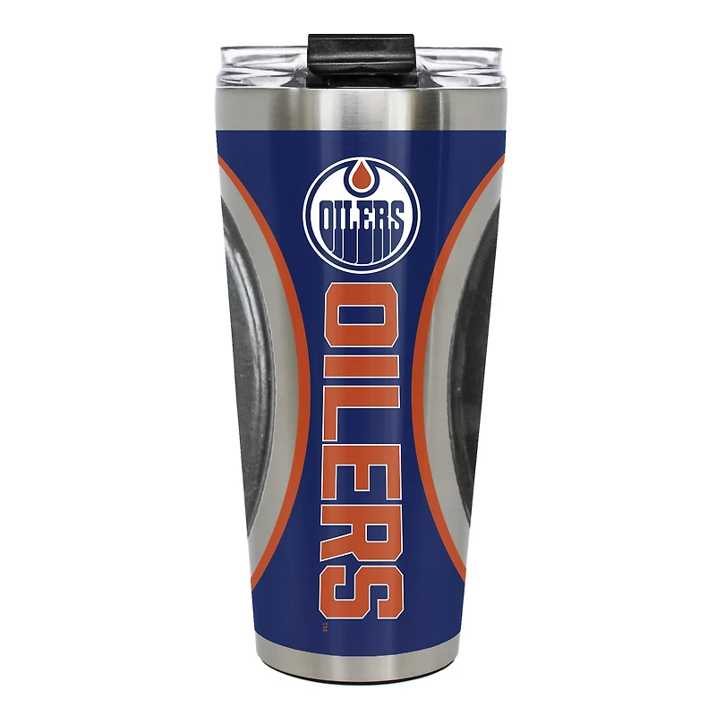 Edmonton Oilers 32oz Big Slim Game Puck Travel Tumbler