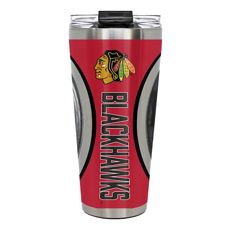 Chicago Blackhawks 32oz Big Slim Game Puck Travel Tumbler