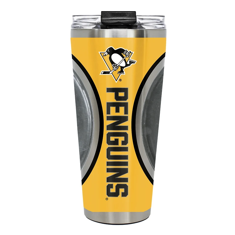 Pittsburgh Penguins 32oz Big Slim Game Puck Travel Tumbler