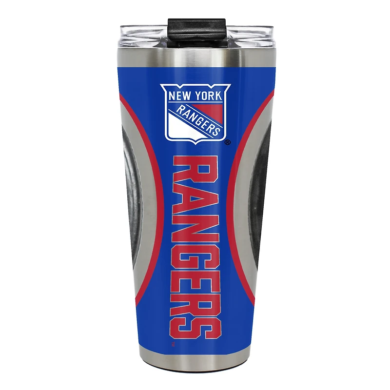New York Rangers 32oz Big Slim Game Puck Travel Tumbler