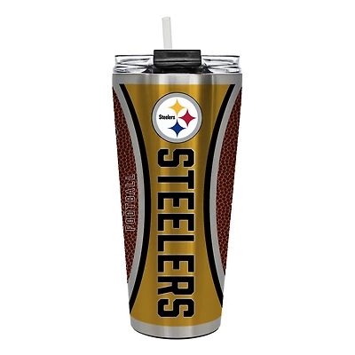 Pittsburgh Steelers 32oz. Big Slim Game Ball Travel Tumbler