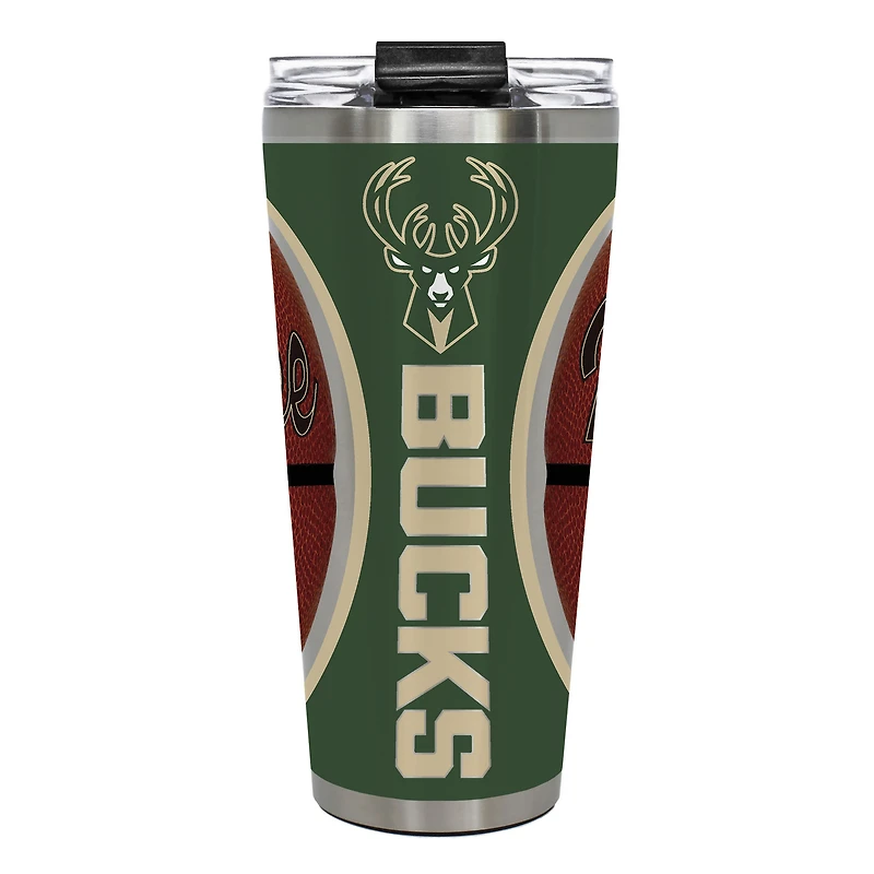 Milwaukee Bucks 32oz. Big Slim Game Ball Travel Tumbler