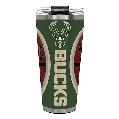 Milwaukee Bucks 32oz. Big Slim Game Ball Travel Tumbler