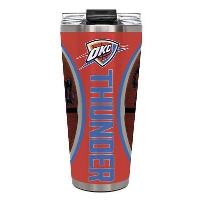 Oklahoma City Thunder 32oz. Big Slim Game Ball Travel Tumbler