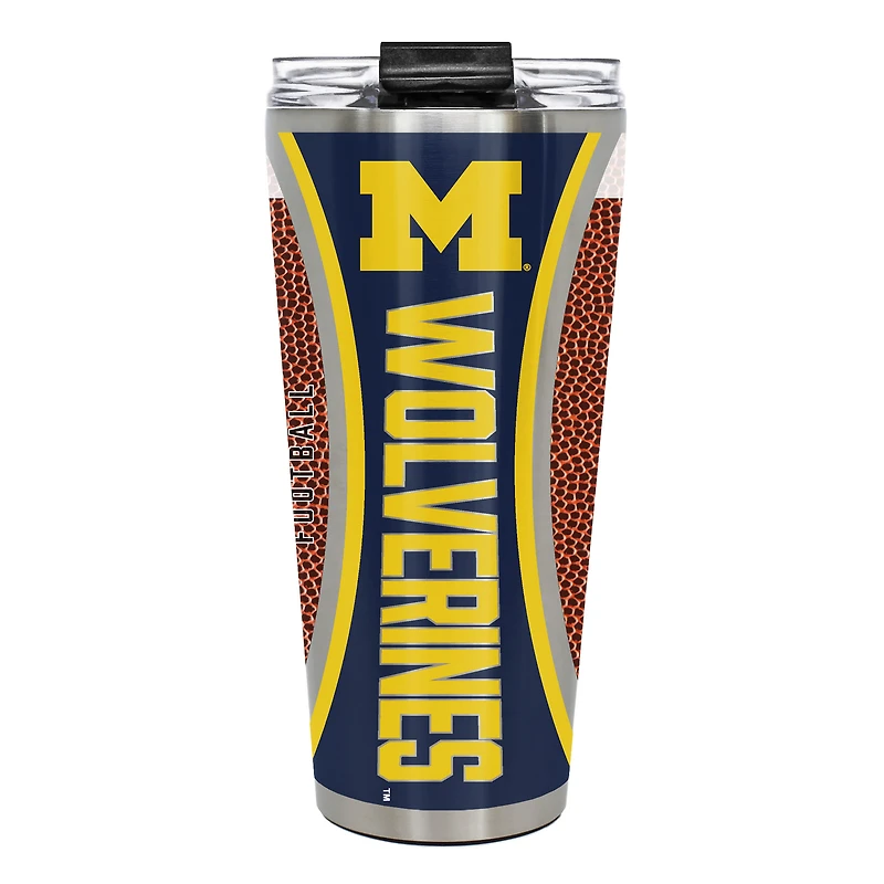 Michigan Wolverines 32oz. Big Slim Game Ball Travel Tumbler