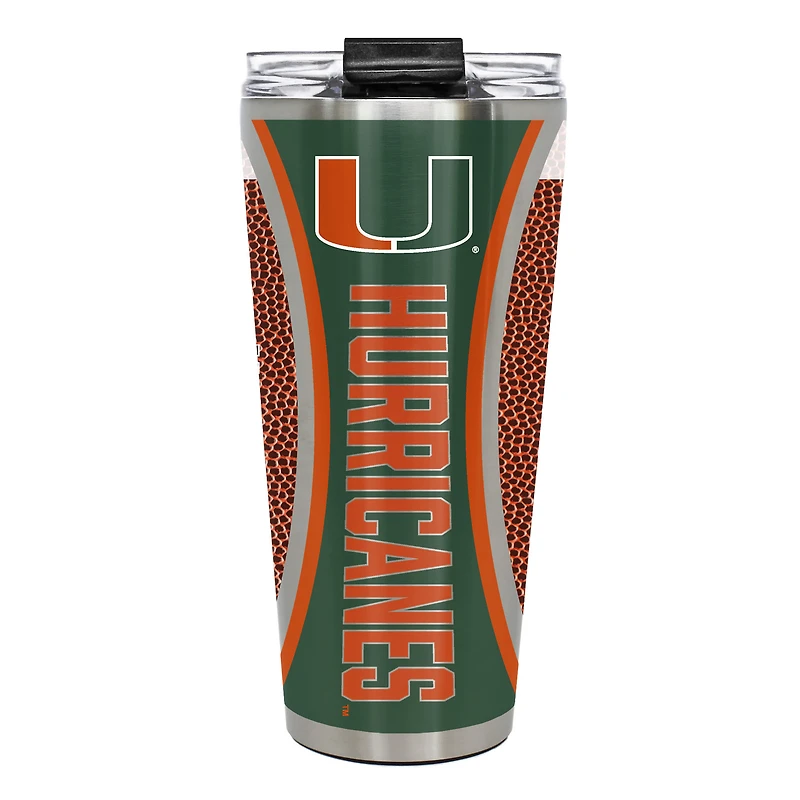 Miami Hurricanes 32oz. Big Slim Game Ball Travel Tumbler