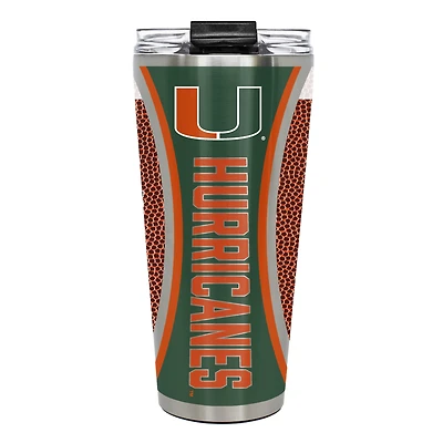 Miami Hurricanes 32oz. Big Slim Game Ball Travel Tumbler