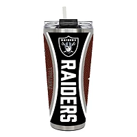 Las Vegas Raiders 32oz. Big Slim Game Ball Travel Tumbler