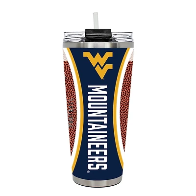 West Virginia Mountaineers 32oz. Big Slim Game Ball Travel Tumbler