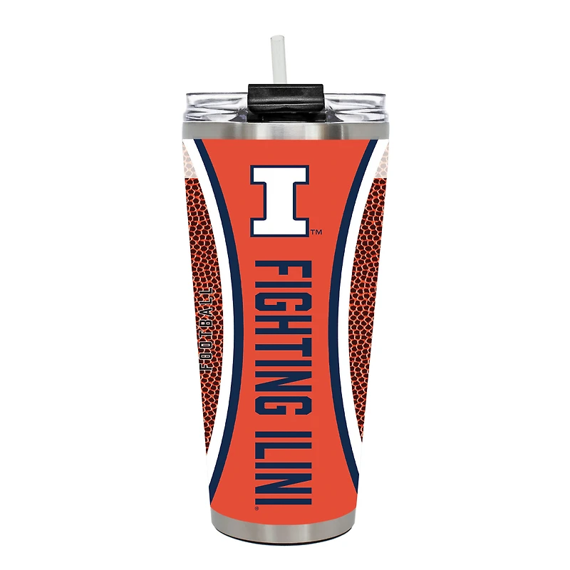 Illinois Fighting Illini 32oz. Big Slim Game Ball Travel Tumbler