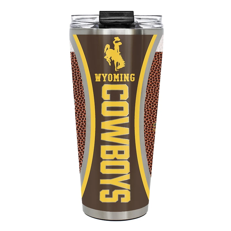 Wyoming Cowboys 32oz. Big Slim Game Ball Travel Tumbler