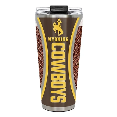 Wyoming Cowboys 32oz. Big Slim Game Ball Travel Tumbler