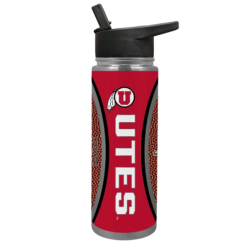 Utah Utes 24oz. Jr. Thirst Game Ball Hydration Bottle