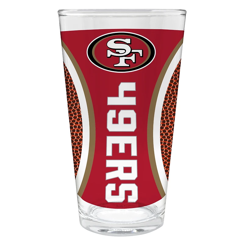 San Francisco 49ers 16oz. Game Ball Pint Glass