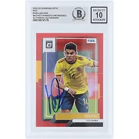 Luis Diaz Colombia National Team Autographed 2022-23 Panini Donruss Optic Red Prizm #149 #/165 Beckett Fanatics Witnessed Authenticated Auto 10 Card