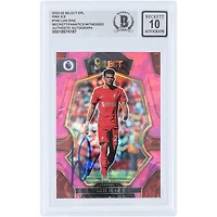 Luis Diaz Liverpool Autographed 2022-23 Panini Select EPL Pink Ice #146 Beckett Fanatics Witnessed Authenticated Auto 10 Card