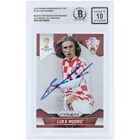 Luka Modric Croatia National Team Autographed 2014 Panini Prizm World Cup #118 Beckett Fanatics Witnessed Authenticated 10 Card