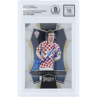 Luka Modric Croatia National Team Autographed 2016-17 Panini Select #118 Beckett Fanatics Witnessed Authenticated 10 Card