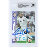 Ronaldo Real Madrid Autographed 2006-07 Panini Megacracks La Liga #197 Beckett Fanatics Witnessed Authenticated Card