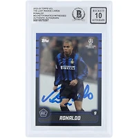 Ronaldo Inter Milan Autographed 2022-23 Topps The Lost Rookie Cards #R9 Beckett Fanatics Witnessed Authenticated Auto 10 Card