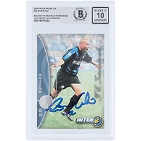 Ronaldo Inter Milan Autographed 2000 DS #28 Beckett Fanatics Witnessed Authenticated Auto 10 Card