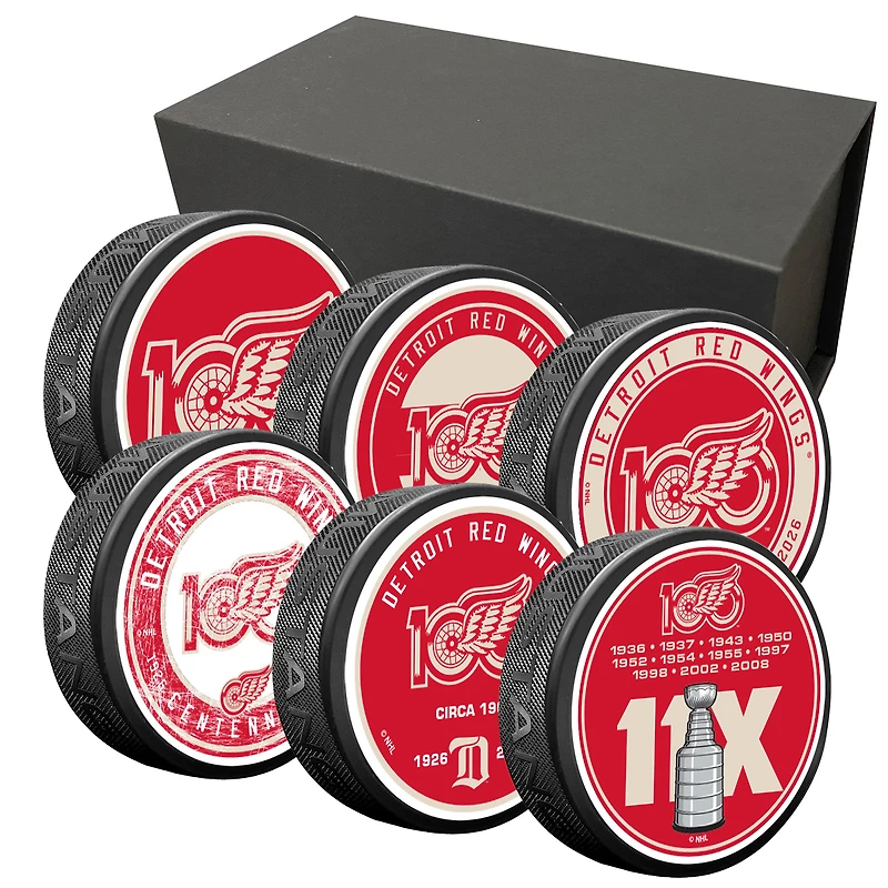 Detroit Red Wings Centennial Six-Puck Set